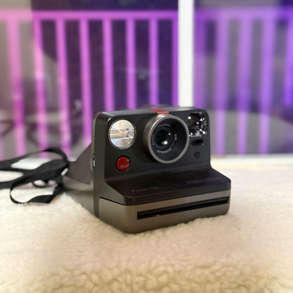 Polaroid Instant Camera with Black and Red Accents - Picture 1 of 3